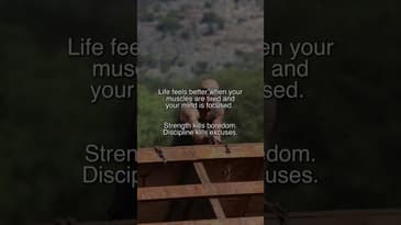 Life feels better when your muscles are tired and your mind is focused