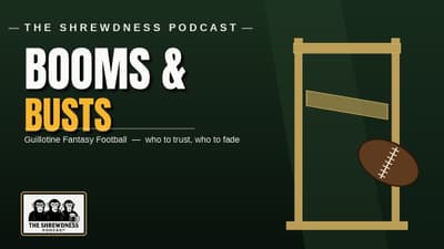 Shrewdness Guillotine Fantasy Football: Booms and Busts