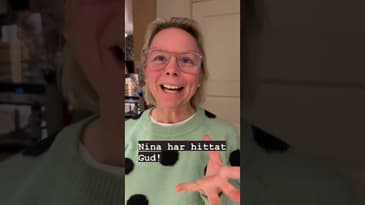 Mötte @ninahjelmkvist . Hon hade hittat Gud!