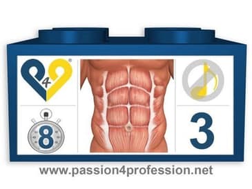 8 Min Abs Workout - Level 3 (no music)