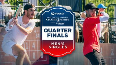 Federico Staksrud v Jaume Martinez Vich at the Veolia Atlanta Pickleball Championships