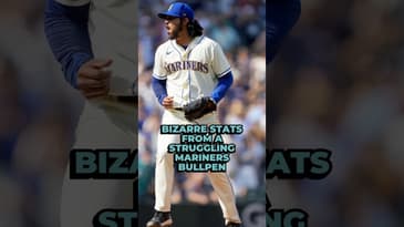 MIND-BLOWING STATS FROM THE MARINERS BULLPEN 😳 #mlb #baseball #mariners