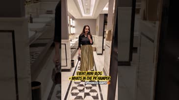 EVENT MINI VLOG + WHATS IN THE HUGE PR BAG?? #EsteeLauderIndia #ChristmasEvent