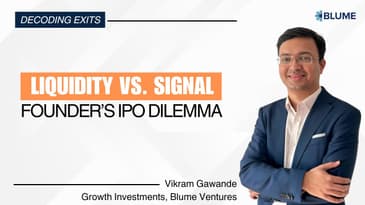 Founder’s IPO Dilemma: Signal vs. Liquidity | April Edition #blumeventures #ipo #startups