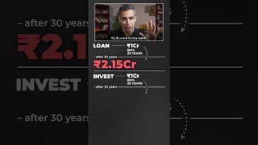 1 CR ka LOAN vs 1 CR ki INVESTMENT! | Ankur Warikoo #shorts