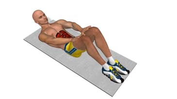 Best abs exercises: Crunch with hands resting