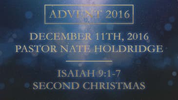 Isaiah 9:1-7 -- Second Christmas