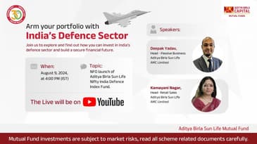 NFO launch of Aditya Birla Sun Life Nifty India Defence Index Fund.