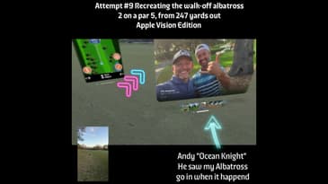 Real Golf with Apple Vision Pro