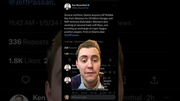 Mariners make a BIG trade 🤯 #shorts #baseball #mlb #seattle #mariners #mlboffseason #giants #rays