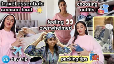 prep & pack with for a MONTH LONG trip: amazon haul, fittings, packing tips