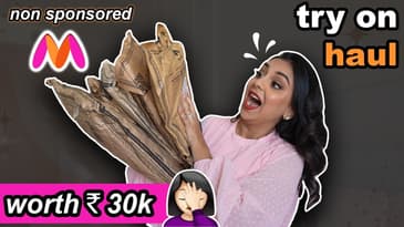 I ACCIDENTALLY SPENT 30,000 IN MY SLEEP! | Try on Fashion Haul for a Mid-Size Indian Girl | Aanam C