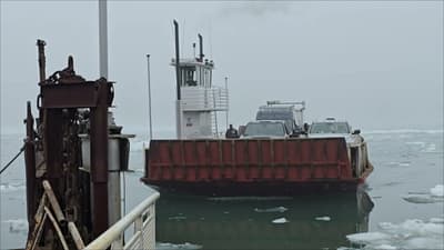 We have ICE on the Saint Clair river, came down from Great Lake Huron. I pick the best day.