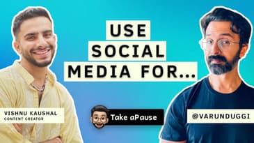 The Positive Side of an Online Community | Vishnu Kaushal | Varun Duggi | Take aPause