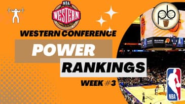 Objective math based power rankings for the #NBA Western Conference in week 3