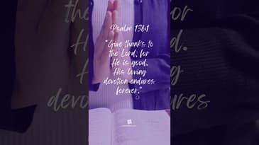 Bible Verse - Psalm 136:1 #thanks #motivation #inspiration