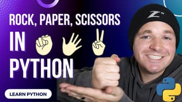 Programming Rock, Paper, Scissors in Python (Basics of Python)