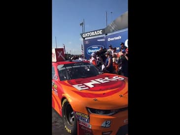 Kyle Larson in Victory Lane