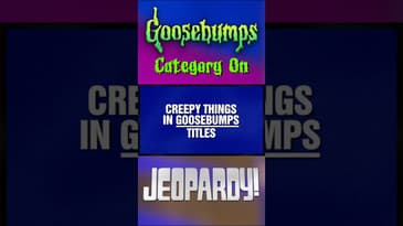 Goosebumps Category on Jeopardy! #goosebumps #goosebumpsbooks #jeopardy