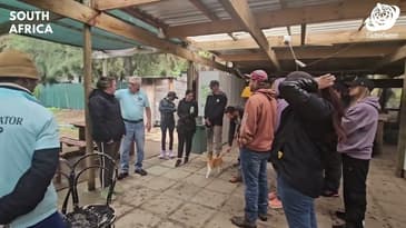 Coordinator Kevin Giving Instructions! South Africa with Globe Aware ( CHG EVT Group)