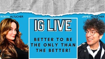 IG Live: Better to be the only than the better!