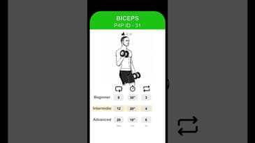 Biceps exercise cards -  id 31 #biceps #bicepsworkout