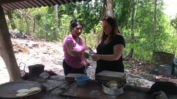 Volunteer Amanda Makes Tortillas- Summer in Guatemala June 2023 ( Clip 2)