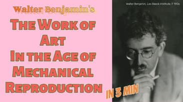 Benjamin Did NOT mourn the loss of the "Aura".