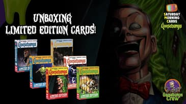 Unboxing Goosebumps Saturday Morning Cards! (And Glow in the Dark Stickers!)