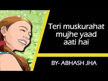 'Teri muskurahat mujhe yaad aati hai' - Abhash Jha | Romantic poetry in Hindi | Rhyme Attacks
