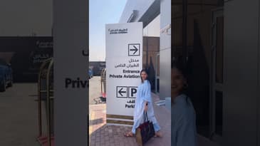The Private Jet experience! 😍#WhatWhenWearInSaudi #AanamCInSaudi #AanamCTravels #AlUla #PrivateJet