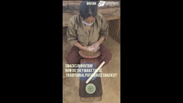 WHAT KIND OF SNACK IS THIS IN BHUTAN!? UNIQUE BHUTAN WITH GLOBE AWARE! TRAVEL 2023