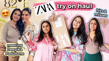 meeting Deepika Padukone & ZARA try on shopping haul