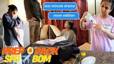 PREP & PACK WITH ME TO GO BACK HOME! San Francisco to Mumbai ✈️ | Aanam C
