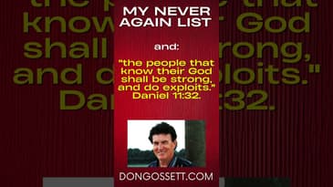 My Never Again List 5 - Don Gossett - Daily Affirmations - Psalm 27:1 - Daniel 11:32 #christianfaith