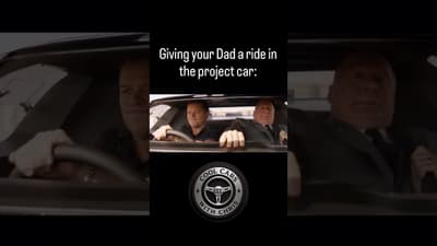 What was your Dads reaction to your protect car?
