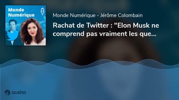 Rachat de Twitter : "Elon Musk ne comprend pas vraiment les quesde modération"