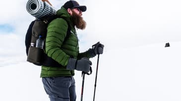 Winter Backpacking WITHOUT A TENT! (How To Build The Quickest Snow Shelter)