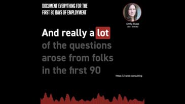 Thursday Process: Document Everything for the First 90 Days of Employment with Emily Glass, Syncro