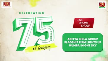 Grasim@75 | Drone Show | Aditya Birla Group flagship firm lights up Mumbai Night Sky | Highlights