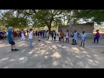 Teaching the Kid Basketball! A Week in Zimbabwe Summer 2023 ( Clip 6)