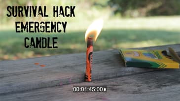 Survival Hack Emergency Crayon Candle