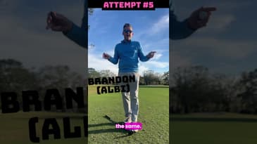 Attempt #5: recreating the walk-off albatross golf #golfball #golfswing golfstory #golfpodcast