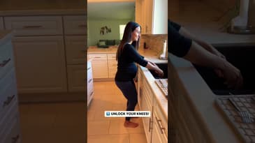 Back pain when doing dishes?