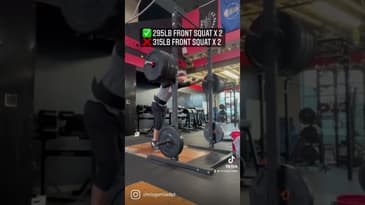 295 LB Front Squat X 2 | Dr. Chris Garcia