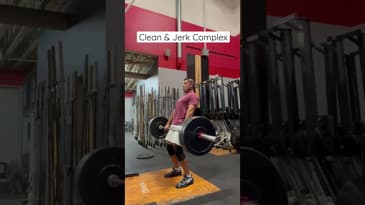 185lb Clean & Jerk Complex | Dr. Chris Garcia