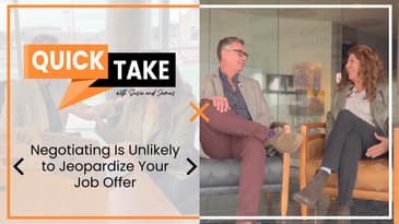 Negotiating Is Unlikely to Jeopardize Your Job Offer