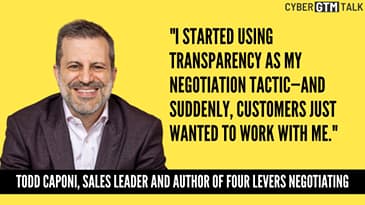 The Four Levers Every Cyber Seller Needs Now – Todd Caponi Multi Time Sales Leader and Author