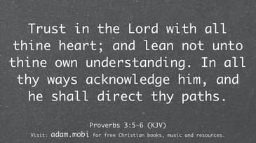Proverbs 3:5-6 KJV Bible Verse - Trust Faith Scripture Christian Video
