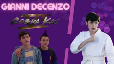 "Cobra Kai" Actor: Gianni DeCenzo. (Demetri).